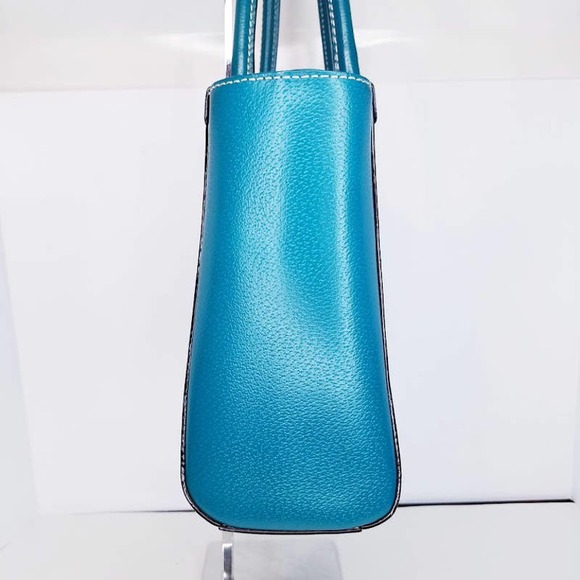 Kate Spade Wellesley Quinn bright teal Purse Handbag - Picture 3 of 14